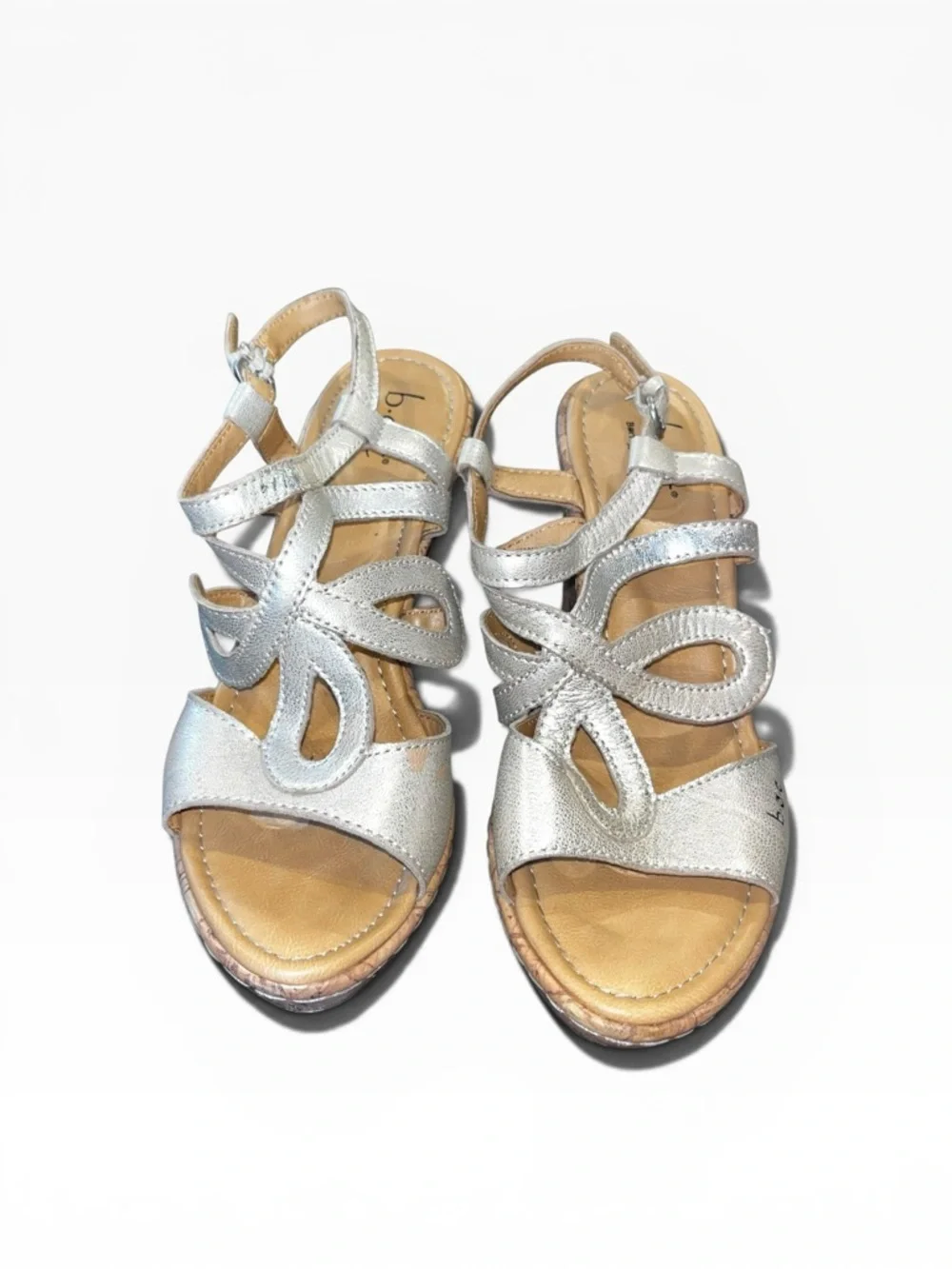 Boc Espadrille Wedge heels sandals gold metallic size 6
